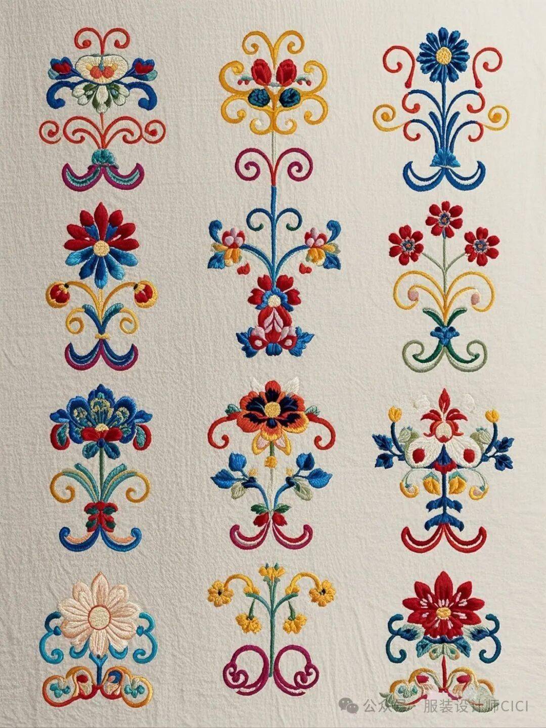 國風古韻-刺繡紋飾紋樣圖案設計分享!