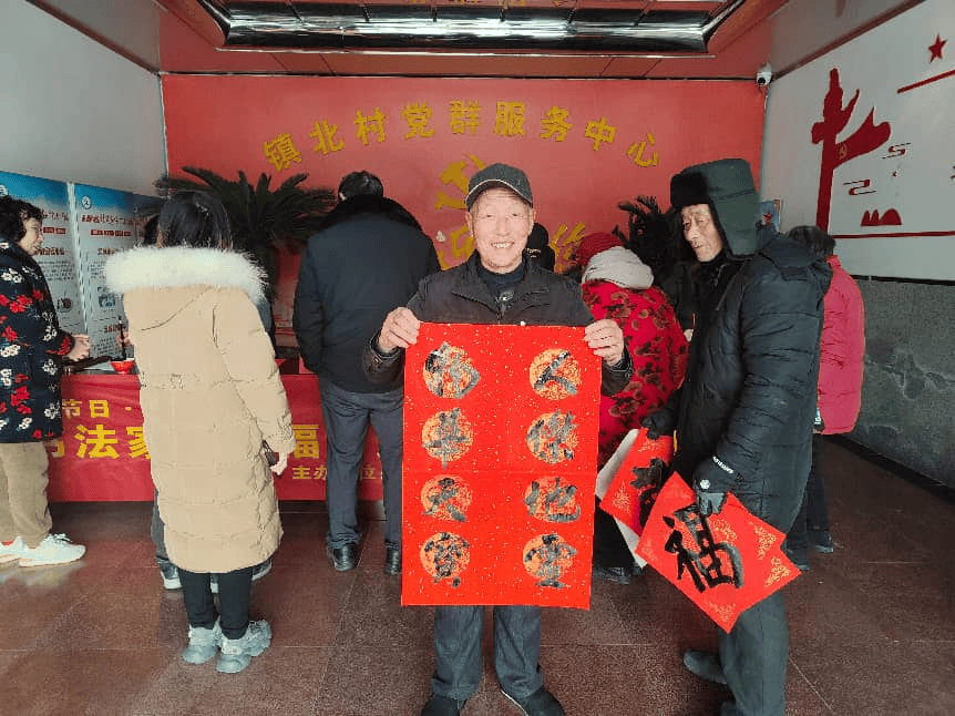 江蘇建湖近湖街道開展書法家送“福”惠民活動