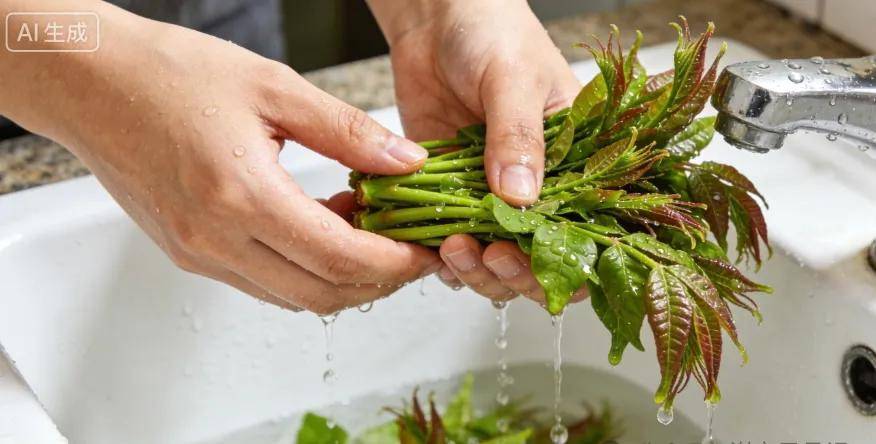 春日美食推薦•陝西彬州美食香椿炒雞蛋
