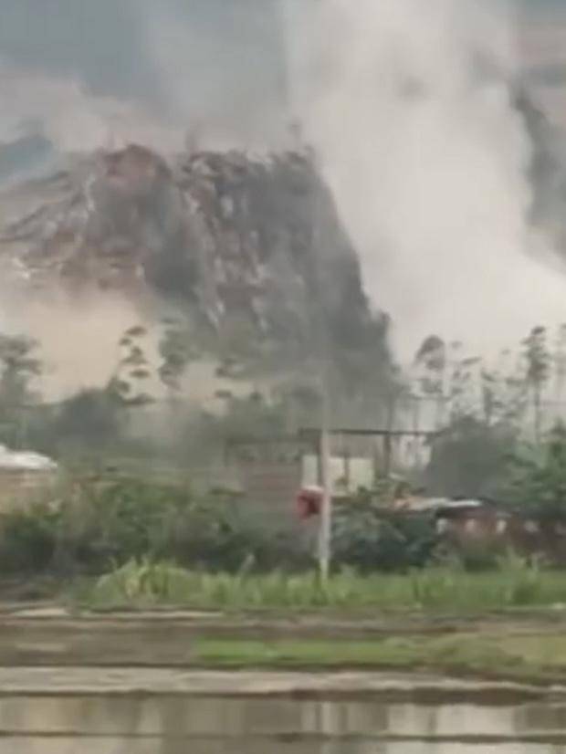 廣西興業山體爆破畫面曝光！碎石砸傷1人，村民門窗房頂受損