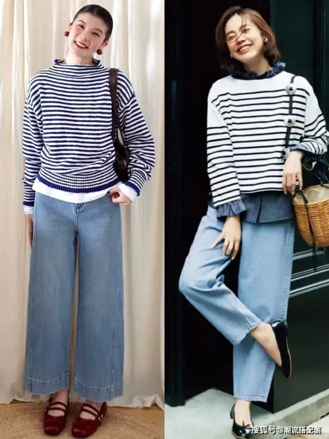 原創今春的“針織衫+闊腿褲”，太美太氣質了！尤其適合中年女性借鑑