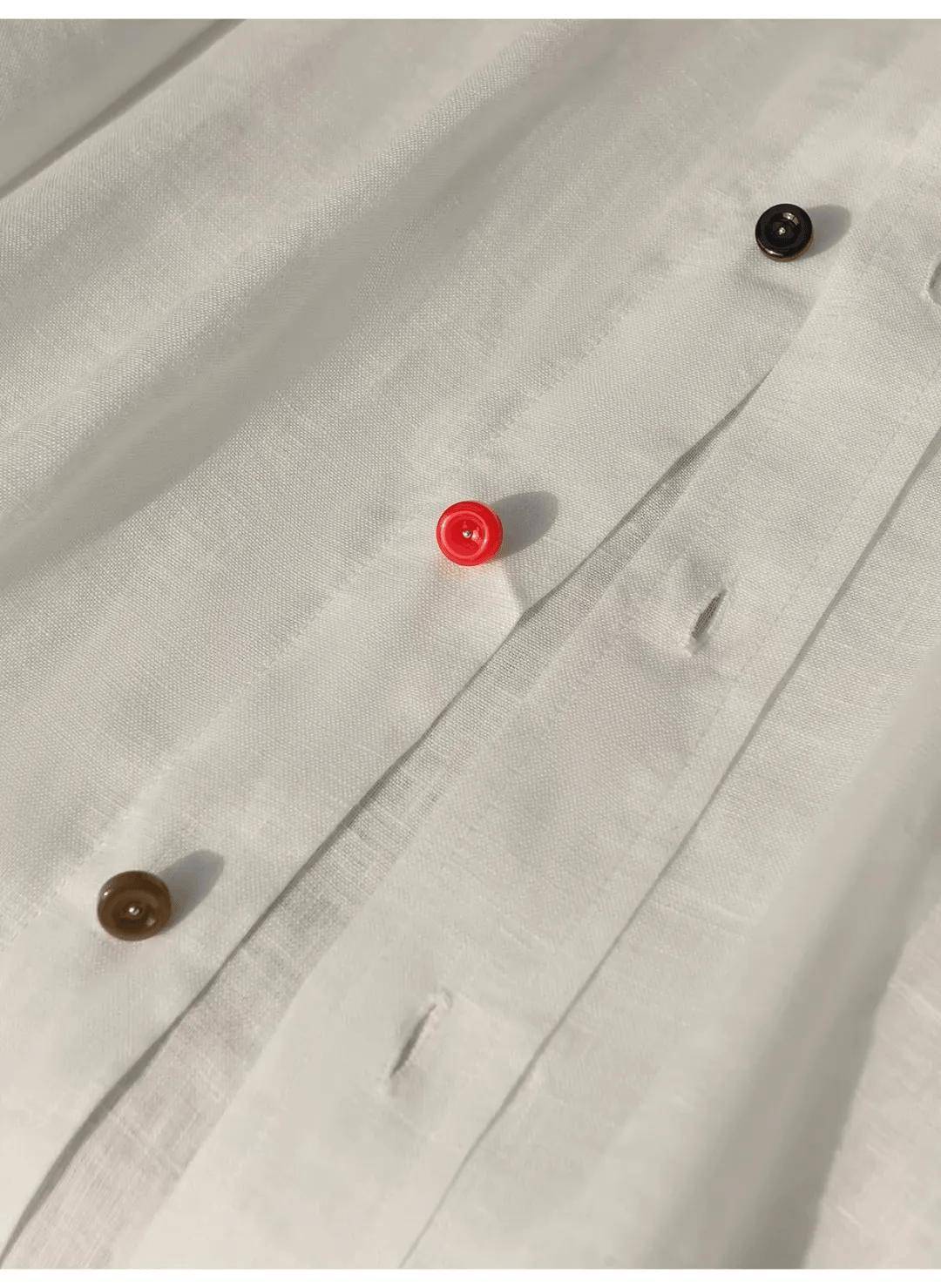 義大利百年“老錢風”，彩虹扣+小馬刺繡苧麻襯衫，穿出定製質感！