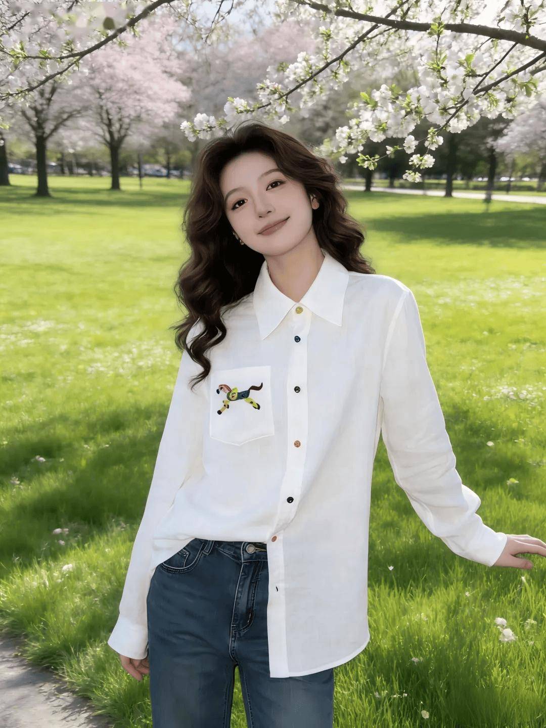 義大利百年“老錢風”，彩虹扣+小馬刺繡苧麻襯衫，穿出定製質感！