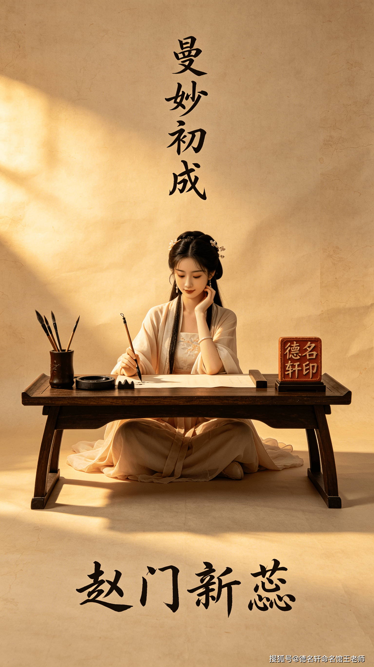 寶寶起名案例 起名字 趙曼初：曼妙初成，趙門新蕊