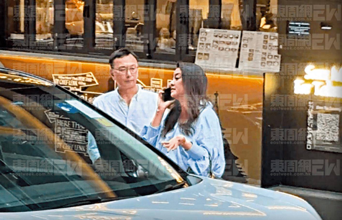 原創47歲廖碧兒新戀情曝光，男方戴眼鏡斯文穩重，兩人入會所有說有笑
