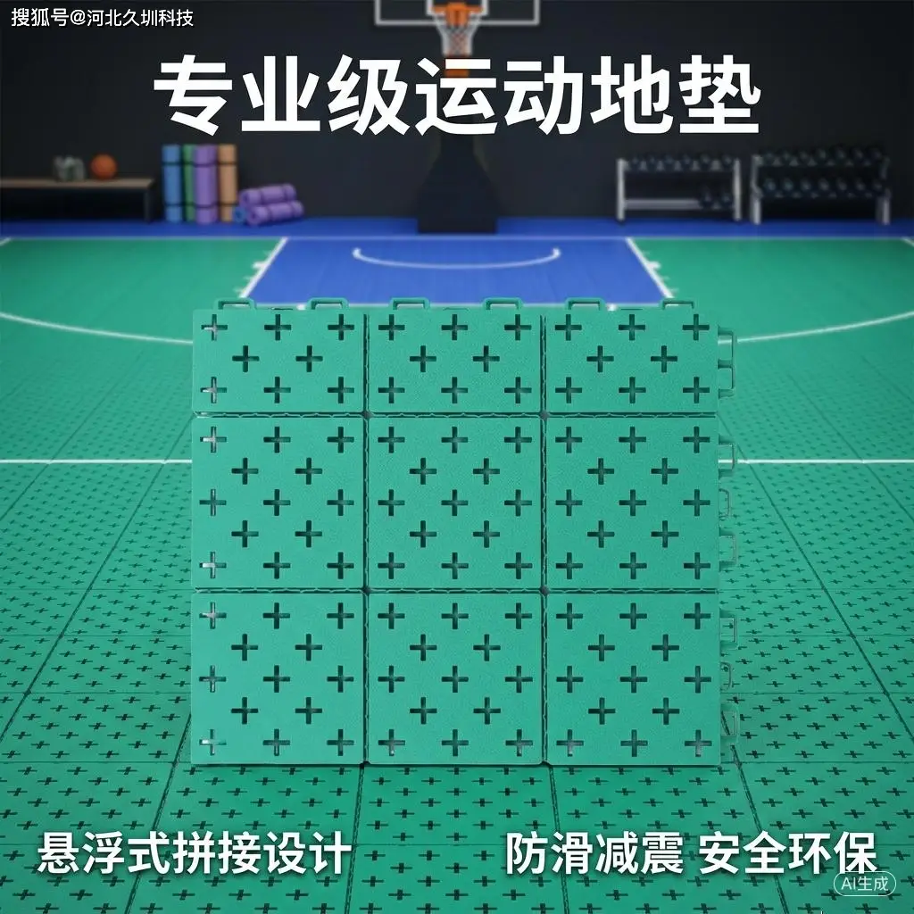 原創久圳籃球場懸浮地板 拼裝防滑幼兒園地墊 地面運動地板