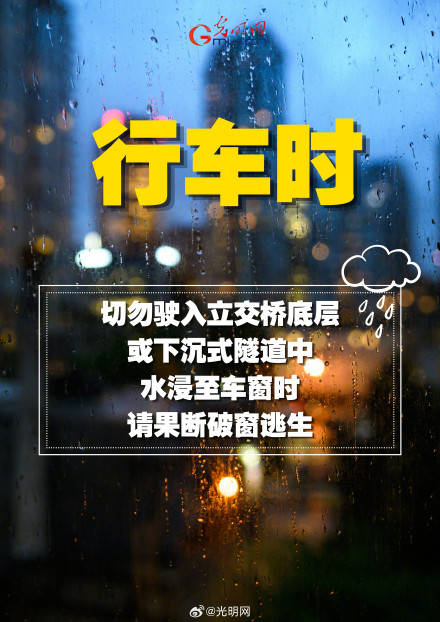 轉發！暴雨洪澇避險指南請收藏