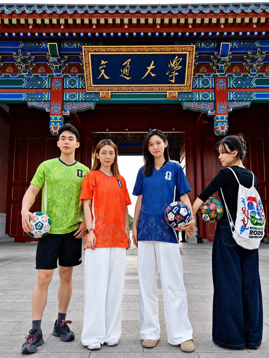 非遺刺繡“闖進”世界盃 上海交大聯合多方推出FIFA文創